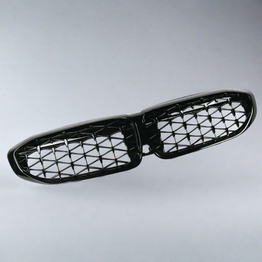 Diamond Kidney Grill for BMW 3 Series G20 & G21 | Gloss Black