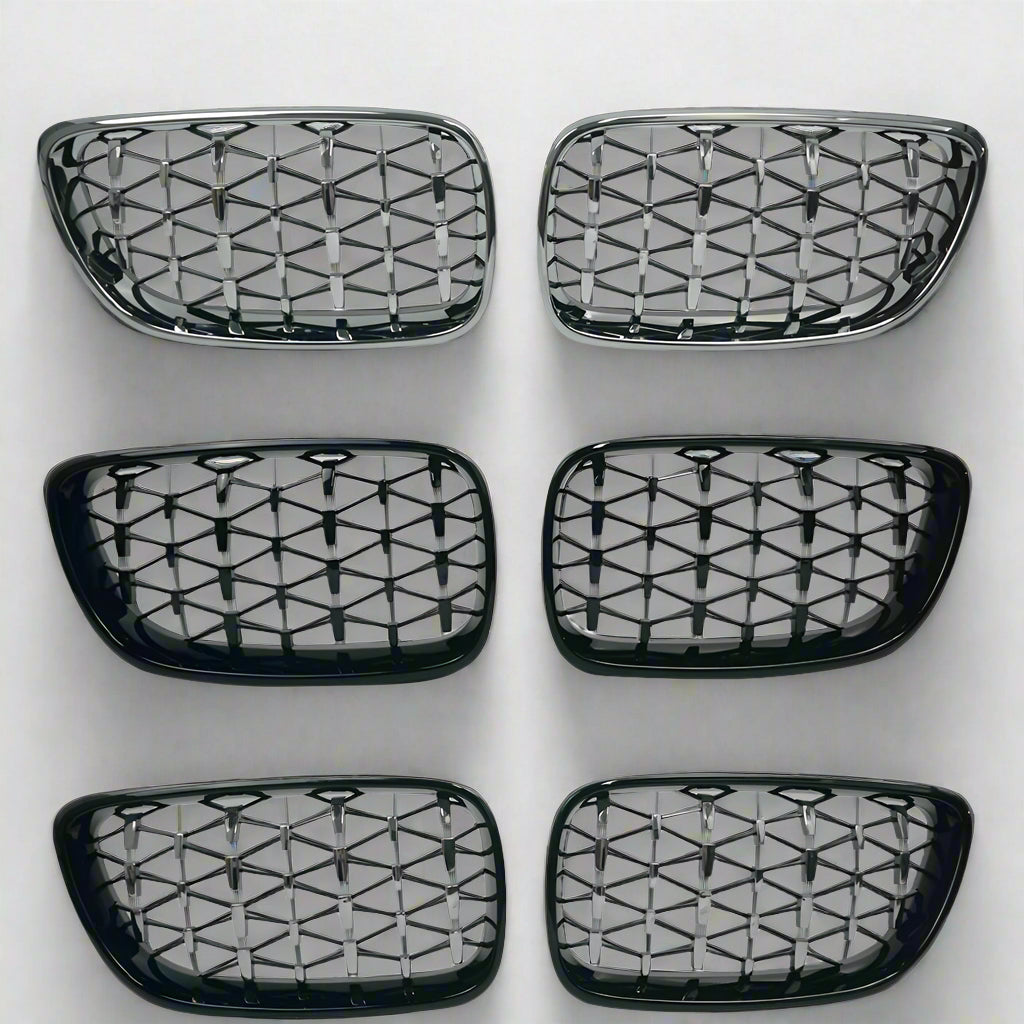 Diamond Front Kidney Grill For BMW 2 Series F22/F23/F87 (2014-2019)