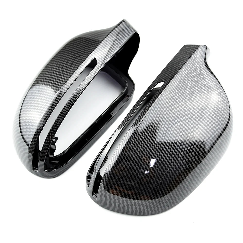 Carbon Fiber Side Mirror Cover Upgrade For Audi B8 A4, A6 C6, A5, Q3, A3 8P