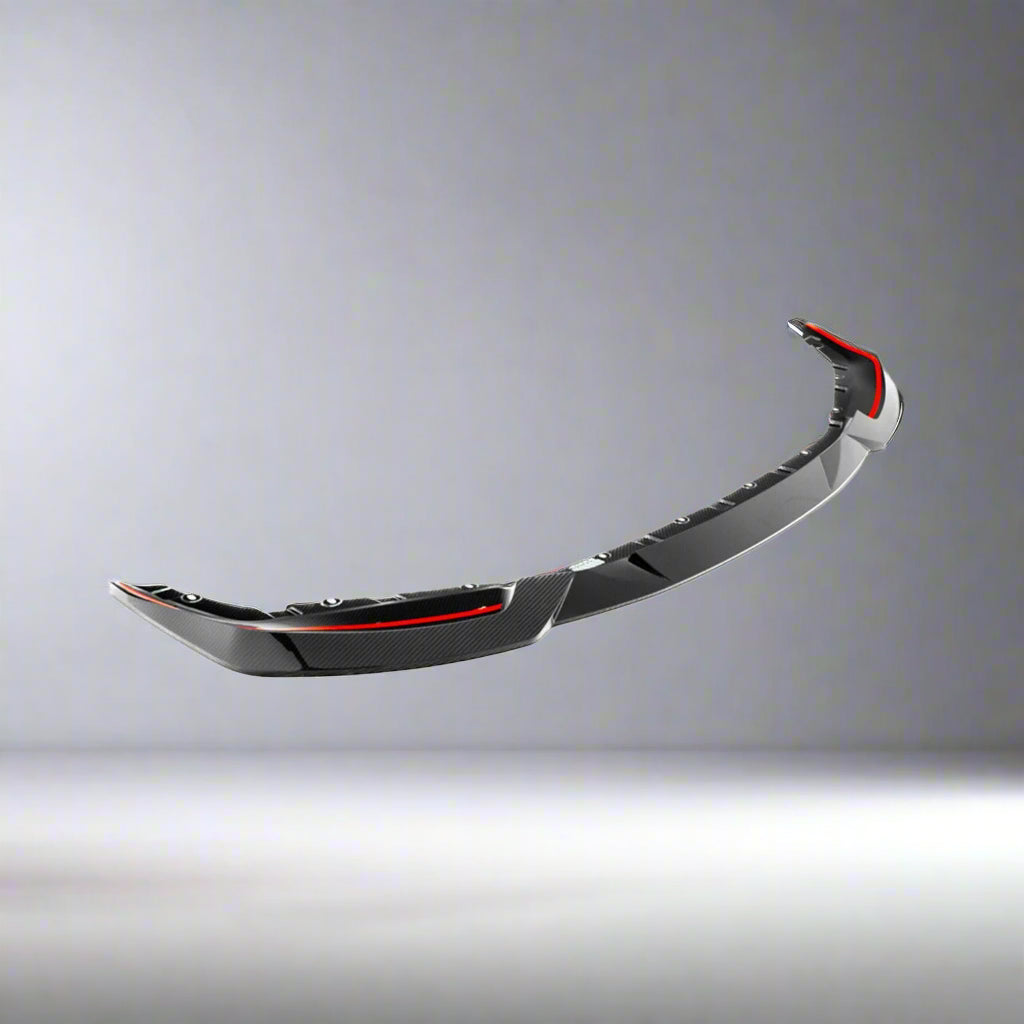 R44 Style Genuine Carbon Fiber Front Lip For BMW G87 M2 2022 2023 2024
