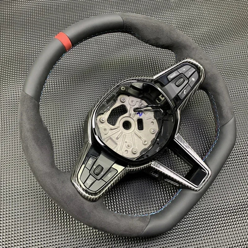Alcantara & Leather CS Style Steering Wheel for BMW G-Chassis