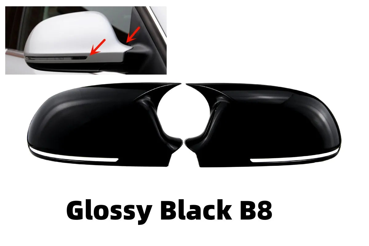 M-Style Mirror Covers For Audi A3 8P A4 A5 B8 B8.5 Q3 A6 C6 4F S6