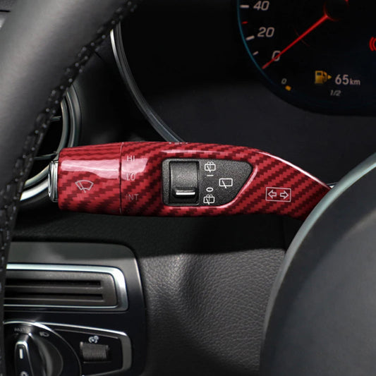 Carbon Fiber Gear Shift and Wiper Rod Cover for Mercedes-Benz (2013–2023)