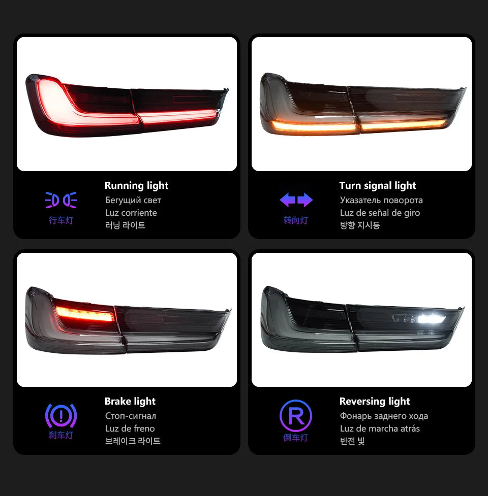 CLEAR LED Tail Lights For BMW 3 Series G20/G80 | OEM Style