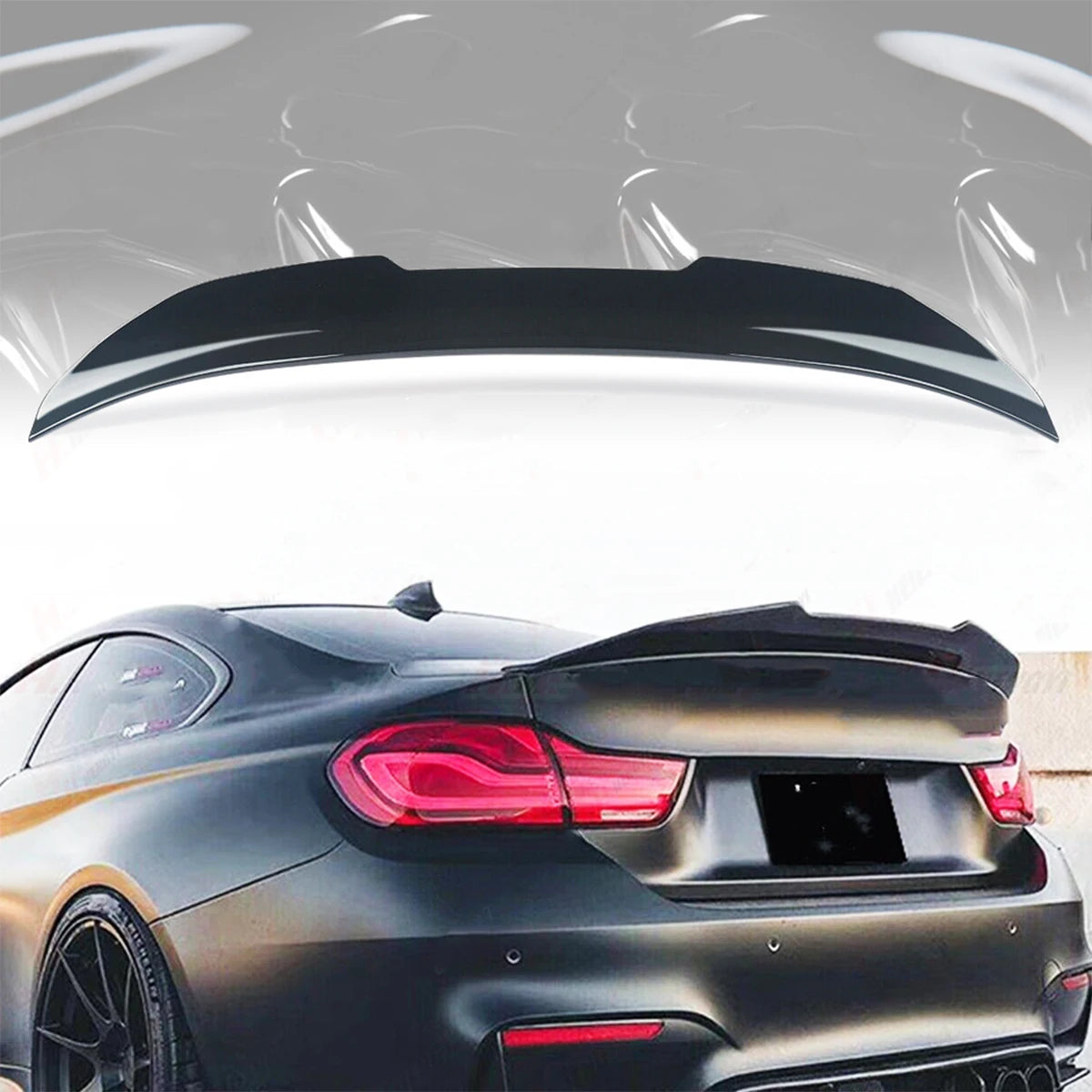 PSM Style Rear Trunk Spoiler Wing Lip For BMW 3 Series F30/F80 | Gloss Black