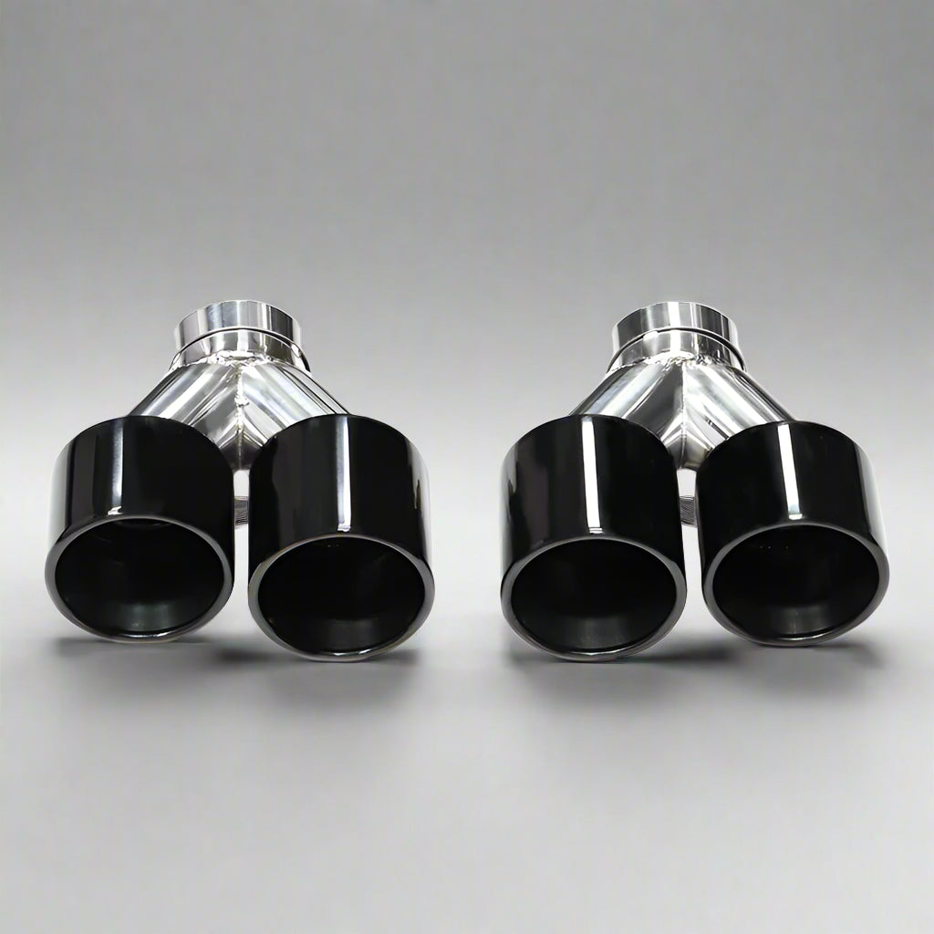 Quad Carbon Fiber M Performance Exhaust Tip For BMW F10 F11 G30 G31