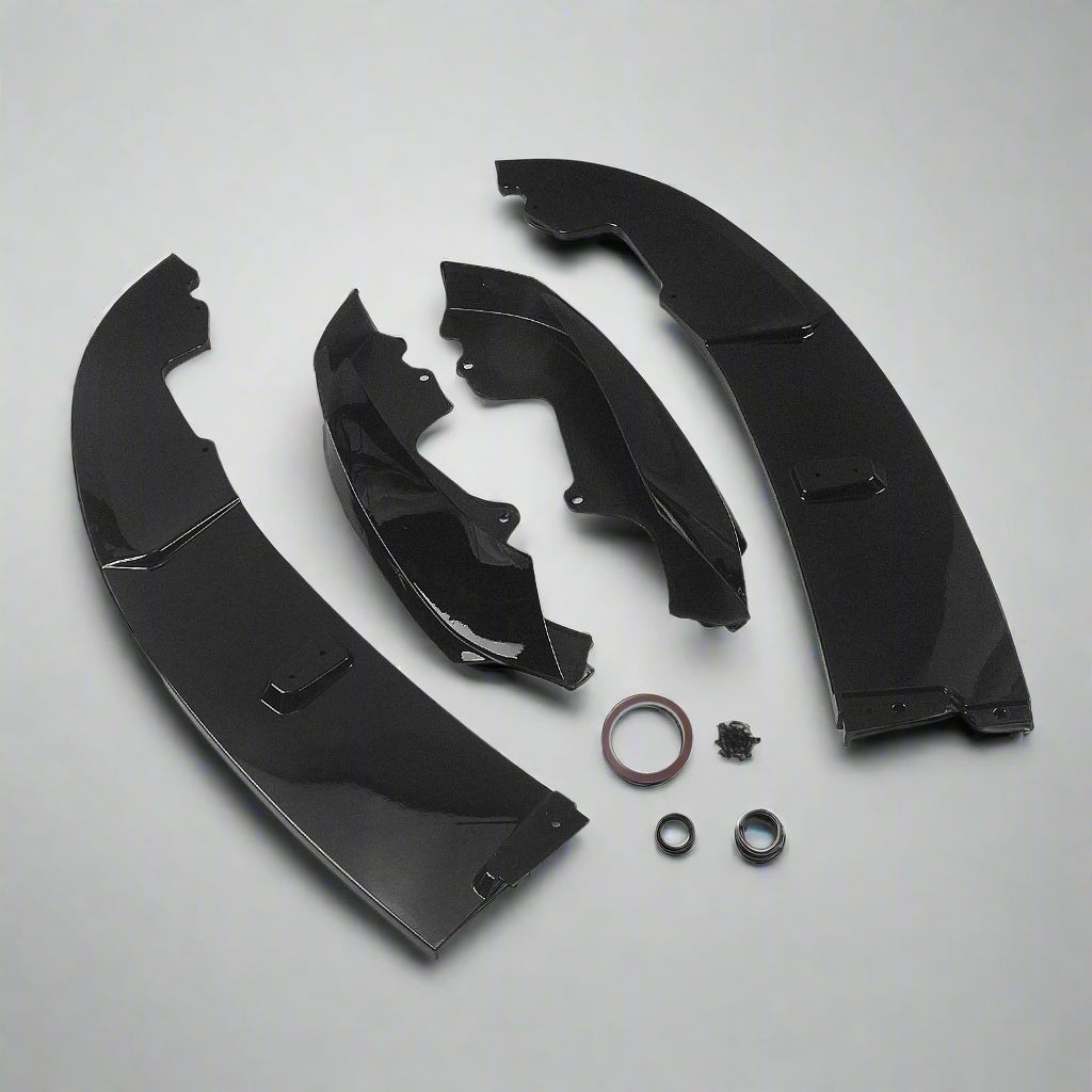 M-Sport Front Lip for BMW F32 F33 4 Series (2014-2020) | Gloss Black/Carbon Fiber