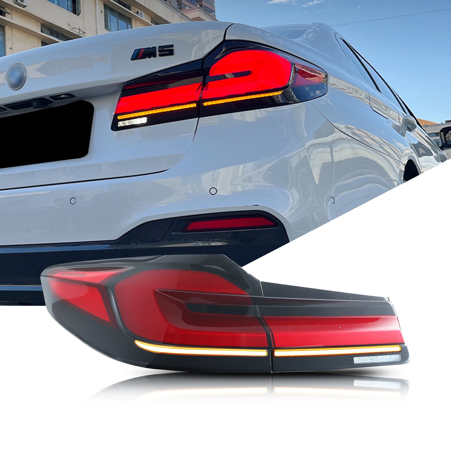 LED Facelift Tail Lights for BMW G30 5-Series & F90 M5 (2017-2020)