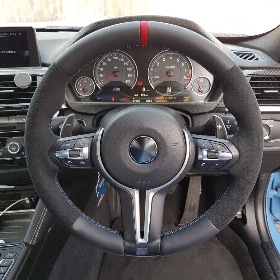 Half Alcantara/Leather M Sport Steering Wheel for BMW F-Chassis & E-Chassis Models