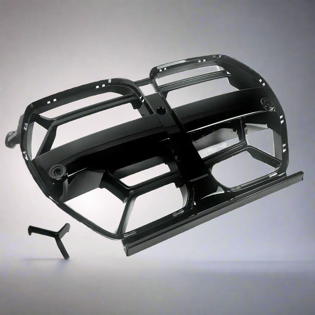 CSL Style Front Kidney Grille For BMW G80 M3 & G82 M4 2020+ | Gloss Black