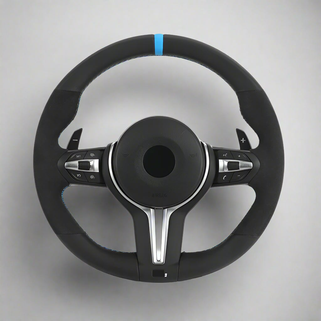 Half Alcantara/Leather M Sport Steering Wheel for BMW F-Chassis & E-Chassis Models