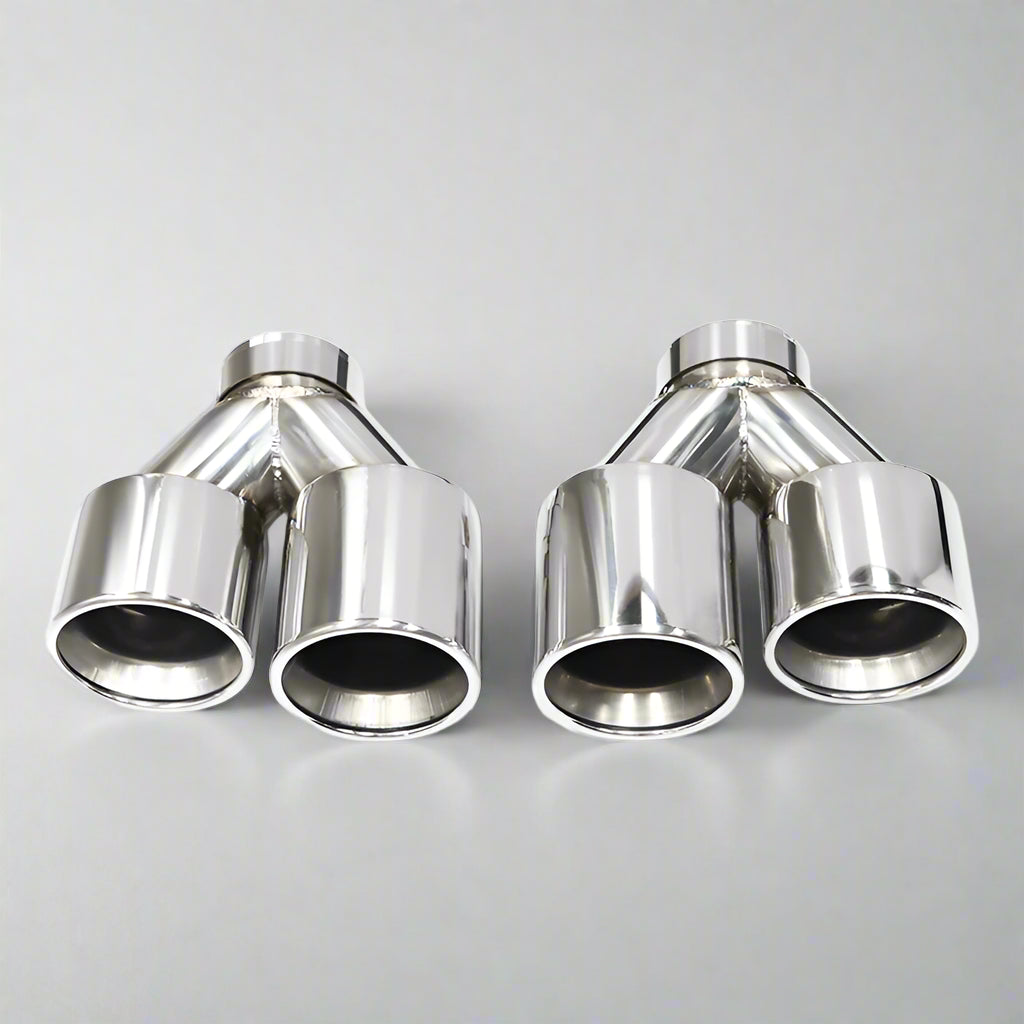 Quad Carbon Fiber M Performance Exhaust Tip For BMW F10 F11 G30 G31