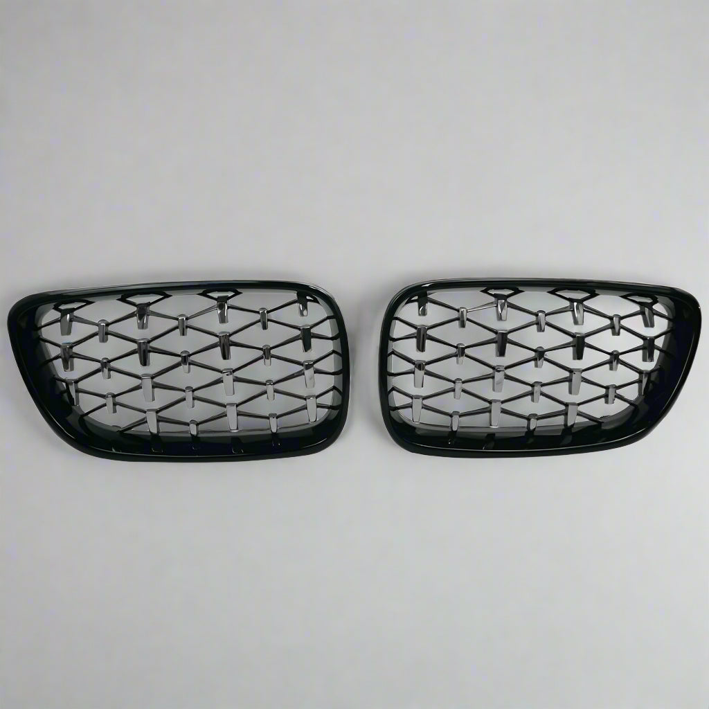 Diamond Front Kidney Grill For BMW 2 Series F22/F23/F87 (2014-2019)