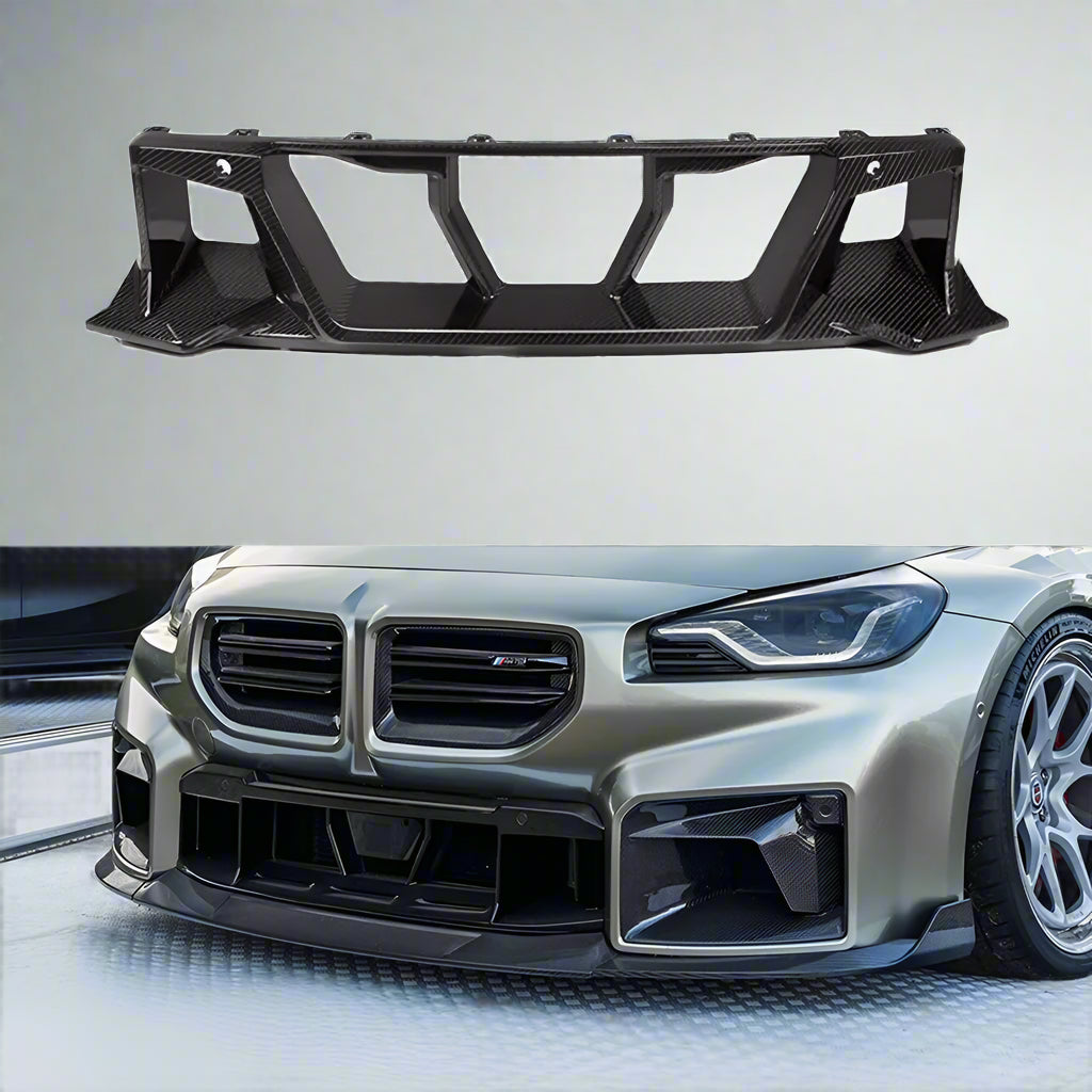 Genuine Dry Carbon Fiber Front Bumper Insert For BMW M2 G87 2023+