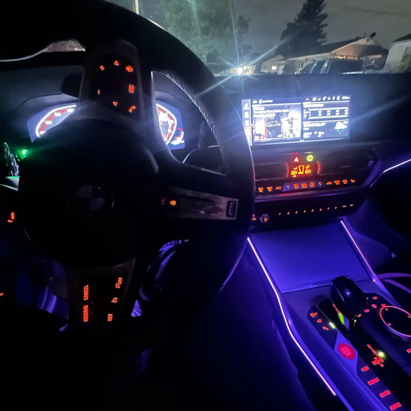 Center Console Saddle Light For BMW G20 G42 G80 G82