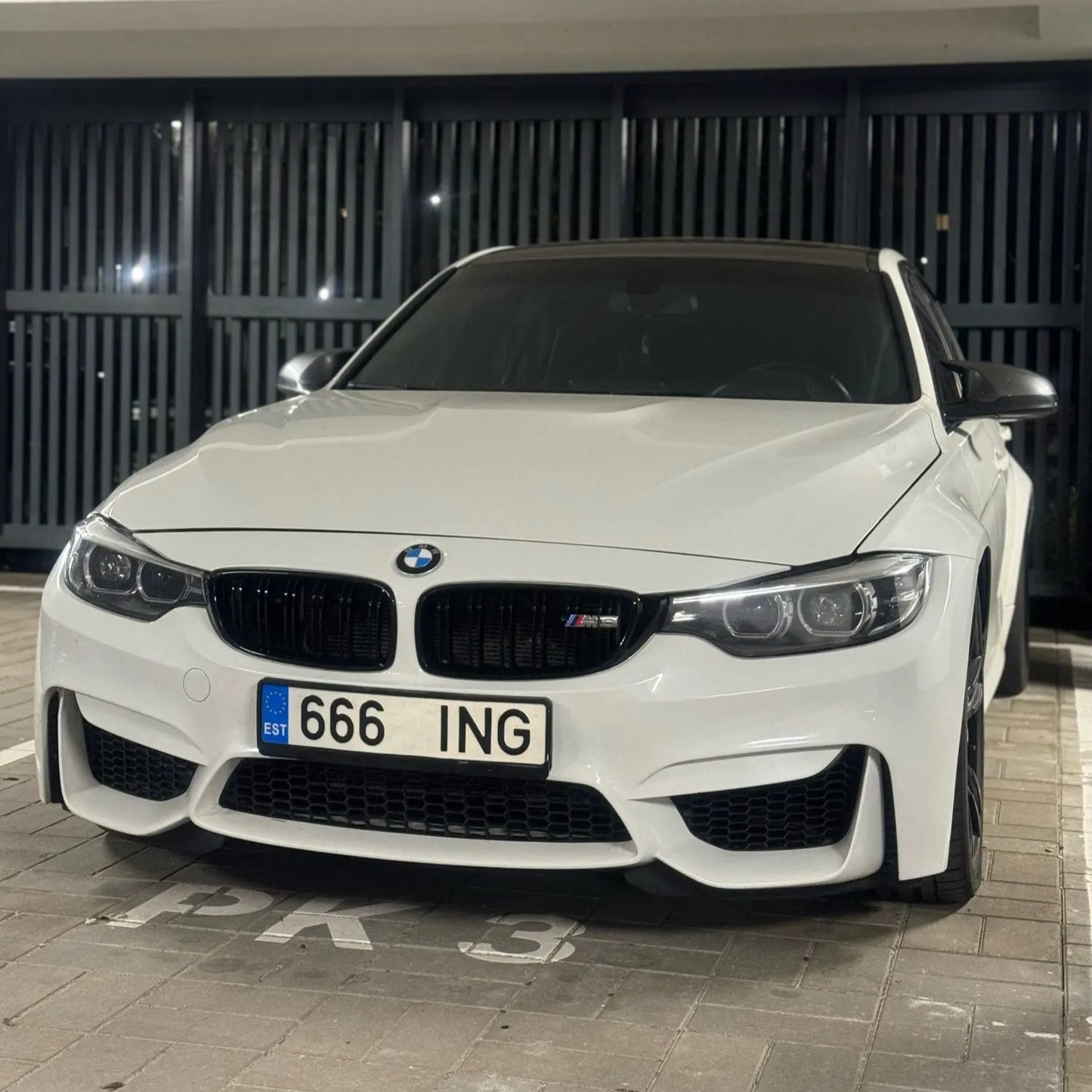 Dual Slat Front Kidney Grill for For BMW 4 Series F32 F33 F36 F80 F82 | Gloss Black