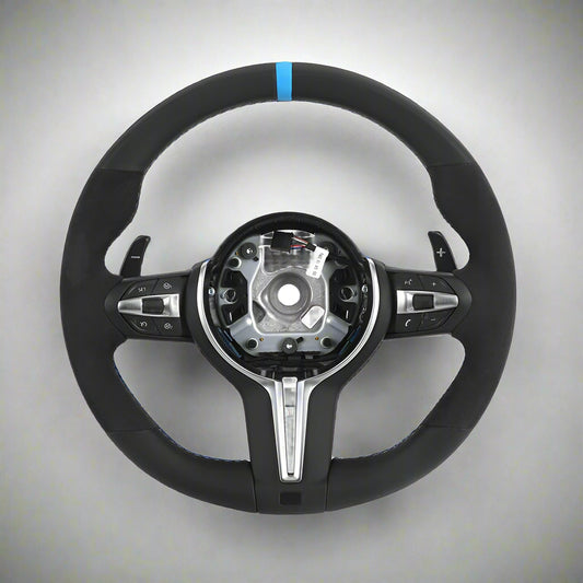 Half Alcantara/Leather M Sport Steering Wheel for BMW F-Chassis & E-Chassis Models
