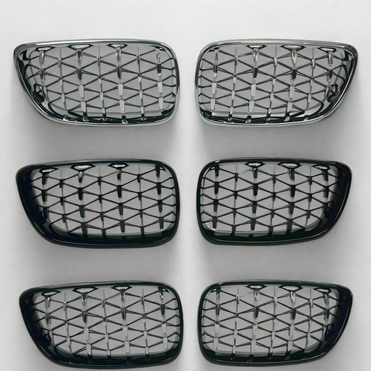 Diamond Front Kidney Grill For BMW 2 Series F22/F23/F87 (2014-2019)