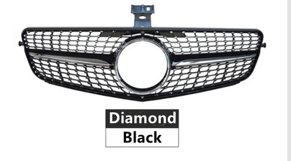 AMG GT Diamond Front Grille for Mercedes W204 C-Class (2007–2014) | Gloss Black/Matte Black/Chrome