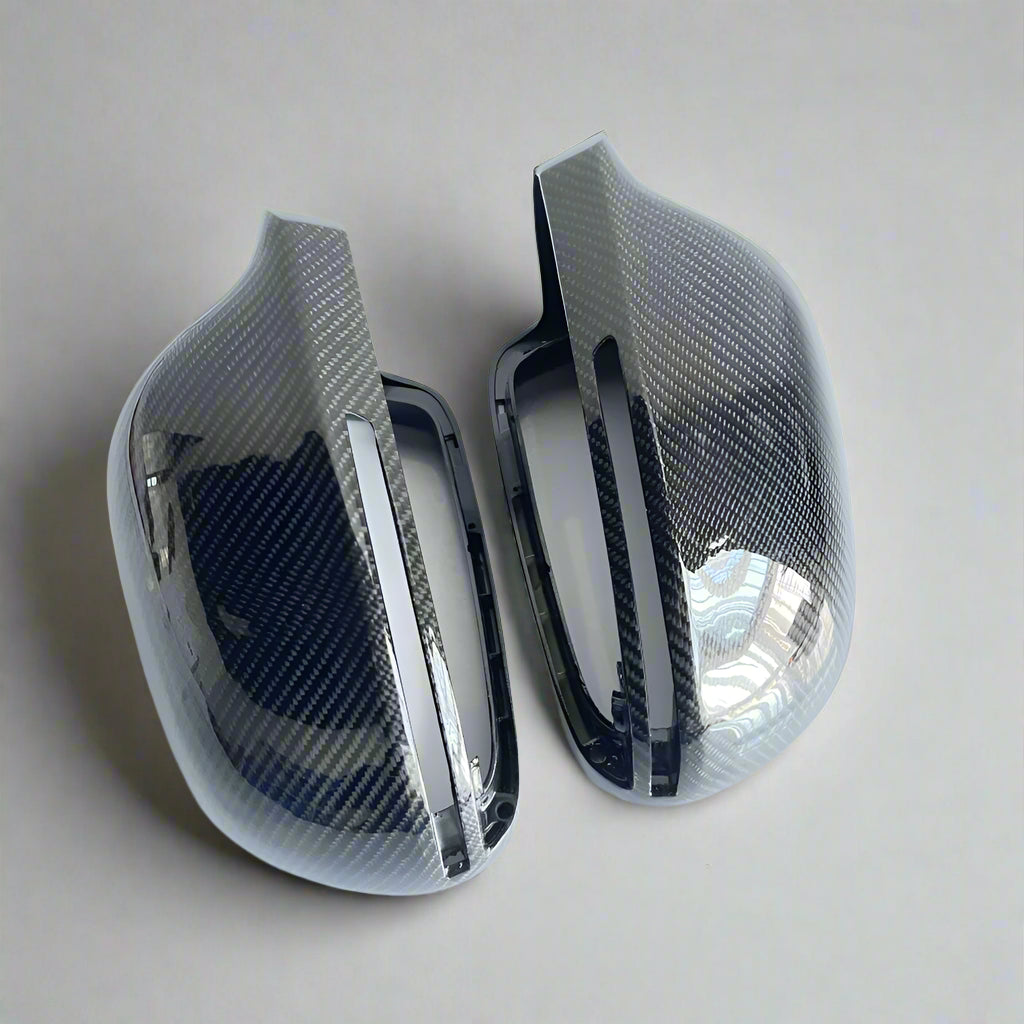 Genuine Carbon Fiber Mirror Covers for Audi A3/S3/Sportback 8P, A4/S4/Allroad B8, A5/S5 B8 Coupe, A6/S6 C6 (2008–2015)