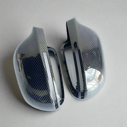 Genuine Carbon Fiber Mirror Covers for Audi A3/S3/Sportback 8P, A4/S4/Allroad B8, A5/S5 B8 Coupe, A6/S6 C6 (2008–2015)