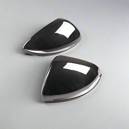 Carbon Fiber Mirror Cap Covers for Mercedes W205, W213, X253, W222 (2014–2018)