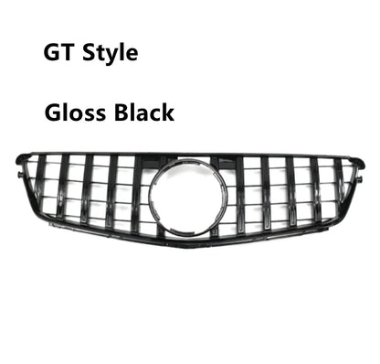 AMG GT Diamond Front Grille for Mercedes W204 C-Class (2007–2014) | Gloss Black/Matte Black/Chrome