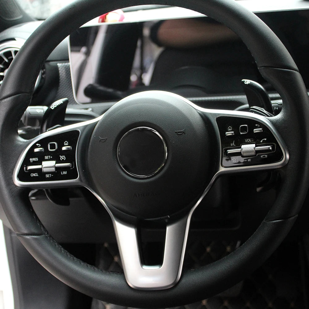 Aluminum Steering Wheel Paddle Shifter Extensions for Mercedes Benz A, B, C, E, GLE, GLS (2015–2020)