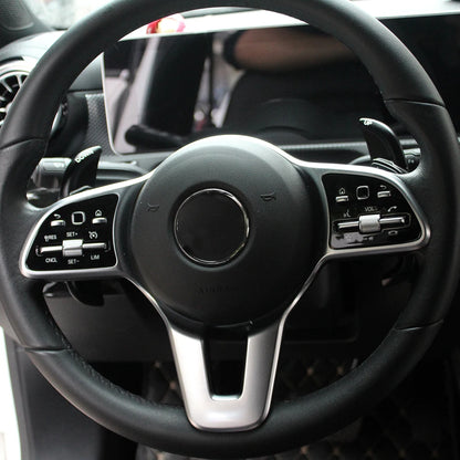 Aluminum Steering Wheel Paddle Shifter Extensions for Mercedes Benz A, B, C, E, GLE, GLS (2015–2020)