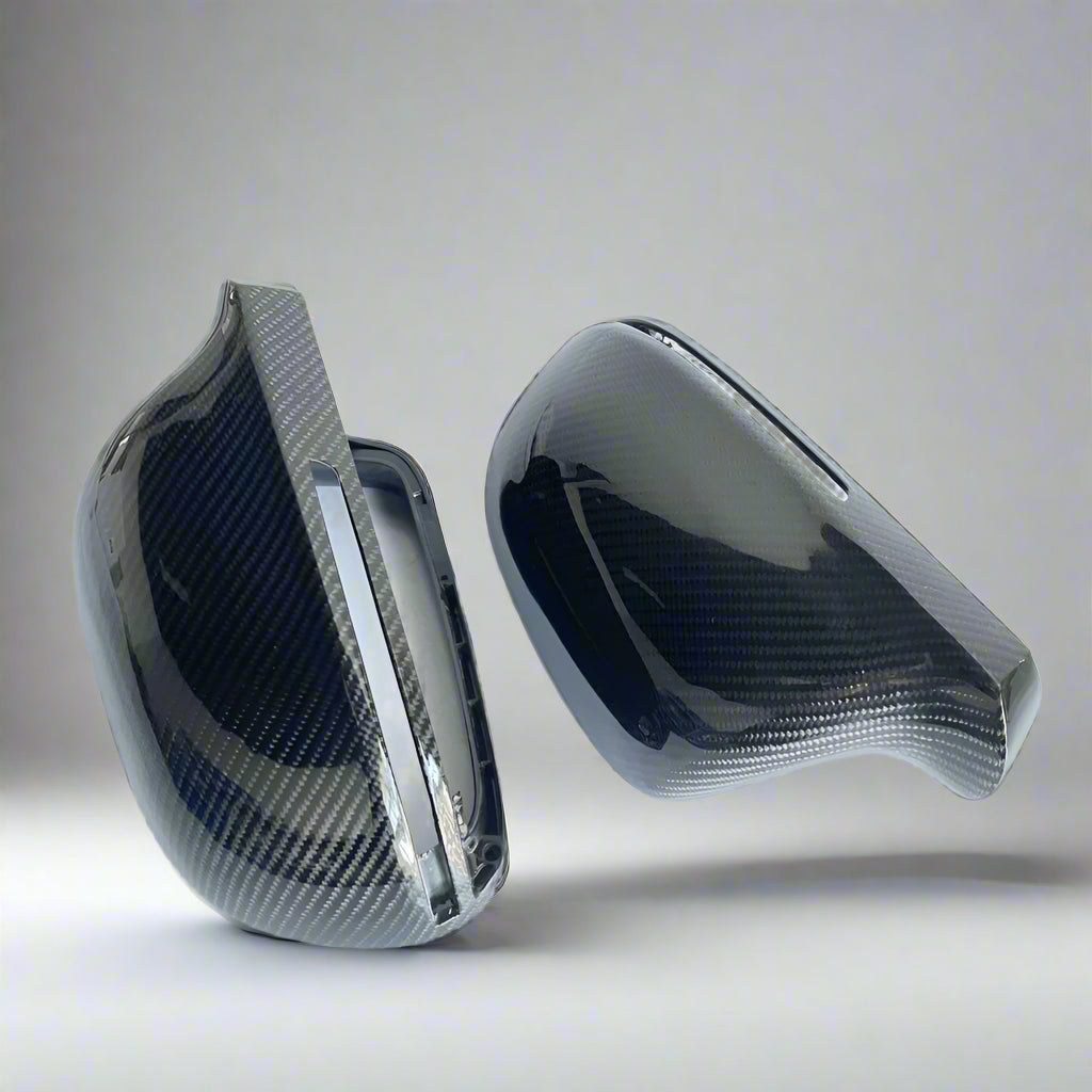 Genuine Carbon Fiber Mirror Covers for Audi A3/S3/Sportback 8P, A4/S4/Allroad B8, A5/S5 B8 Coupe, A6/S6 C6 (2008–2015)