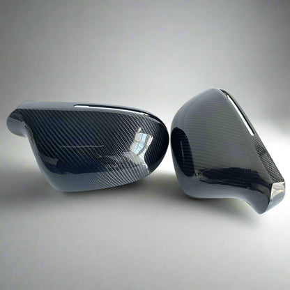 Genuine Carbon Fiber Mirror Covers for Audi A3/S3/Sportback 8P, A4/S4/Allroad B8, A5/S5 B8 Coupe, A6/S6 C6 (2008–2015)