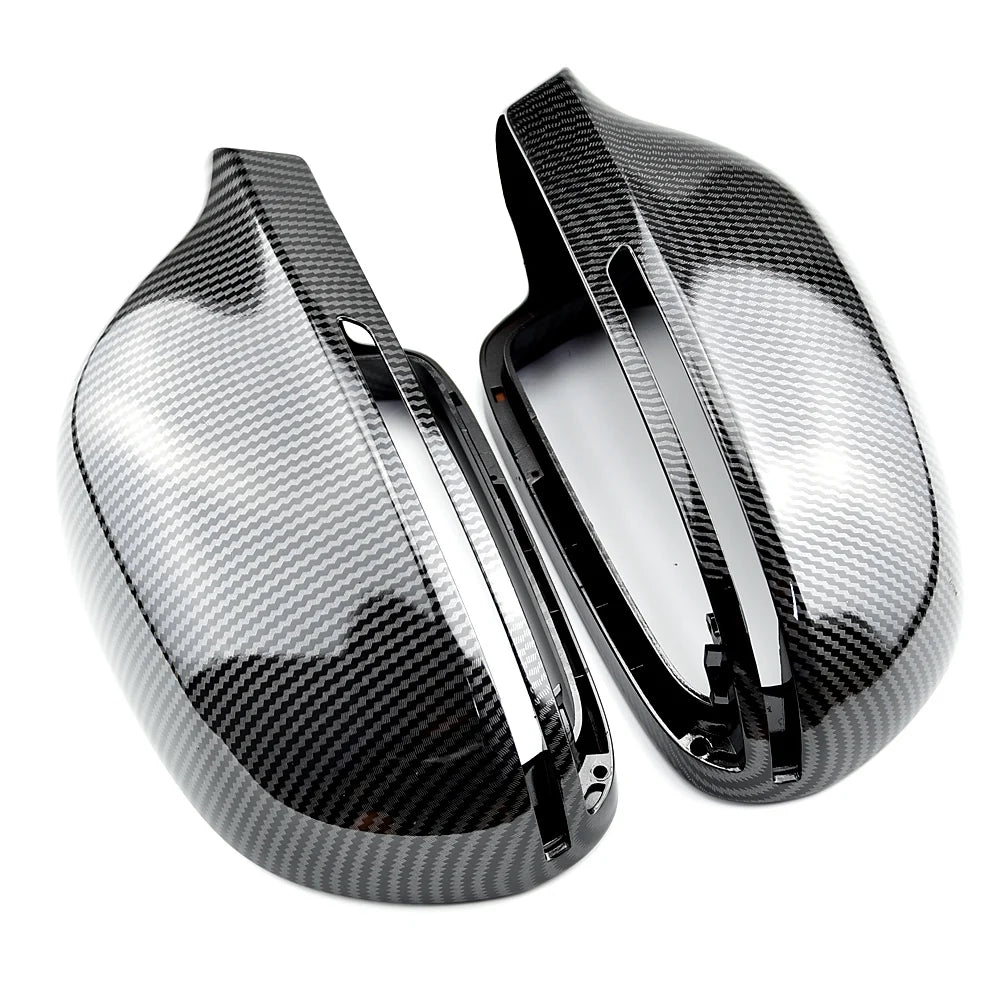 Carbon Fiber Side Mirror Cover Upgrade For Audi B8 A4, A6 C6, A5, Q3, A3 8P
