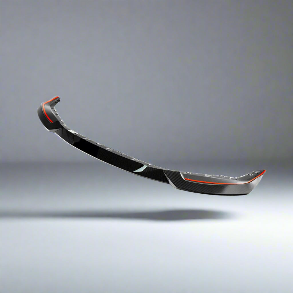 R44 Style Genuine Carbon Fiber Front Lip For BMW G87 M2 2022 2023 2024