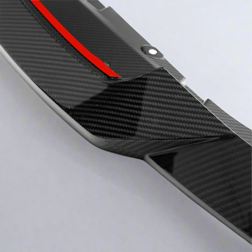 R44 Style Genuine Carbon Fiber Front Lip For BMW G87 M2 2022 2023 2024
