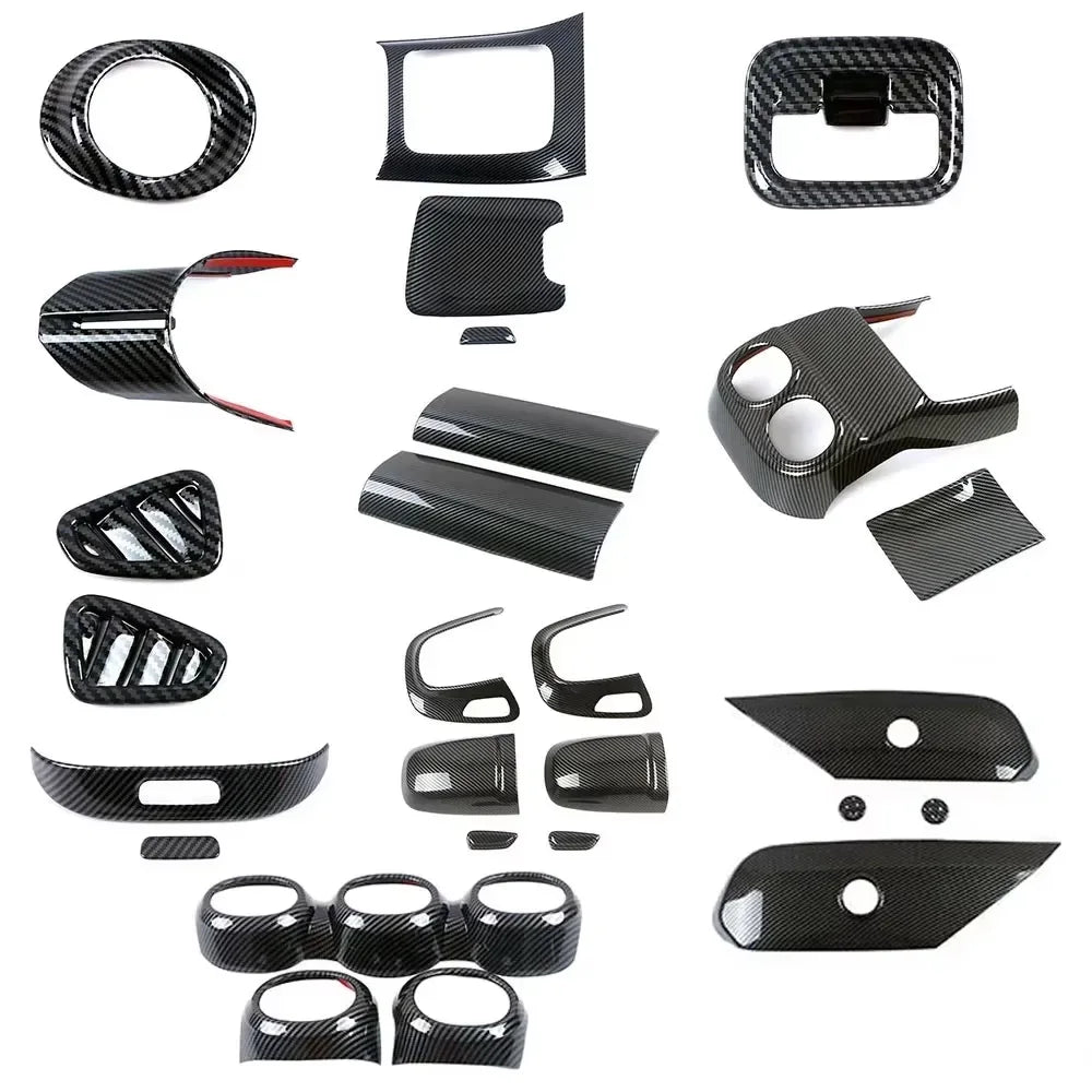 Carbon Fiber Center Console Trim for Mercedes-Benz W206 2022–2024