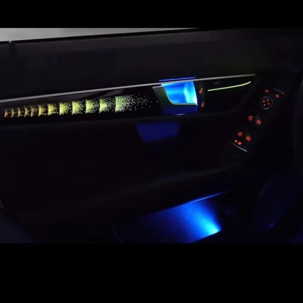 64-Color Ambient Light Kit for Mercedes W204 C-Class (2008–2014) | 18-in-1 Interior Atmosphere Lamp