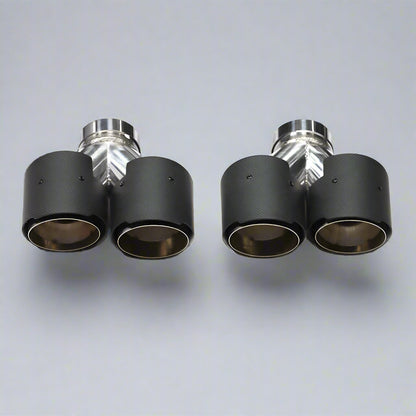 Quad Carbon Fiber M Performance Exhaust Tip For BMW F10 F11 G30 G31