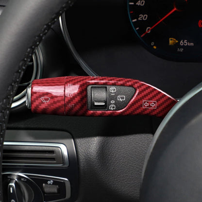 Carbon Fiber Gear Shift and Wiper Rod Cover for Mercedes-Benz (2013–2023)