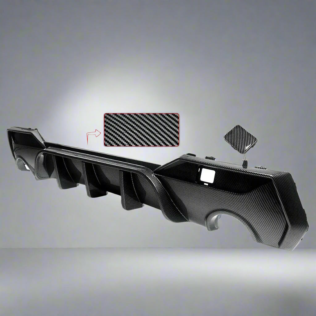 Rear Diffuser Upgrade For BMW G22/G23 4-Series | Carbon Fiber Style