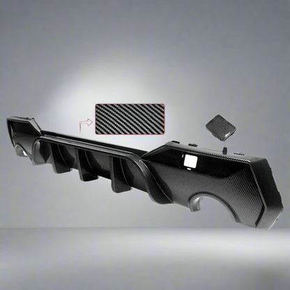 Rear Diffuser Upgrade For BMW G22/G23 4-Series | Carbon Fiber Style
