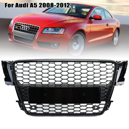 ABS Honeycomb RS Style Front Grille For Audi A4 S4 RS4 A5 RS5 A6 S6 A7 S7 A3 (2008–2022)