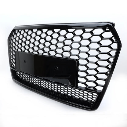ABS Honeycomb RS Style Front Grille For Audi A4 S4 RS4 A5 RS5 A6 S6 A7 S7 A3 (2008–2022)