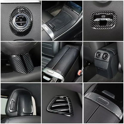 Carbon Fiber Center Console Trim for Mercedes-Benz W206 2022–2024
