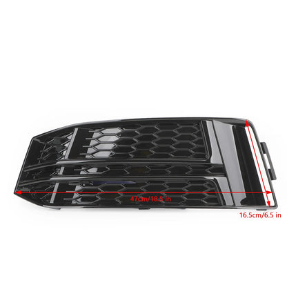 Black Fog Light Covers for Audi A4 B9 S-Line (2016–2018)