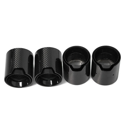 4 PCS Carbon Fiber Exhaust Tips for BMW F80 F82 F87 | Stainless Steel