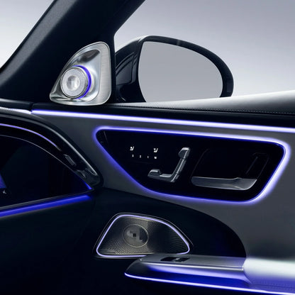 64-Color LED Ambient Light Front & Rear Doors Speaker Cover for Mercedes-Benz E-Class W214