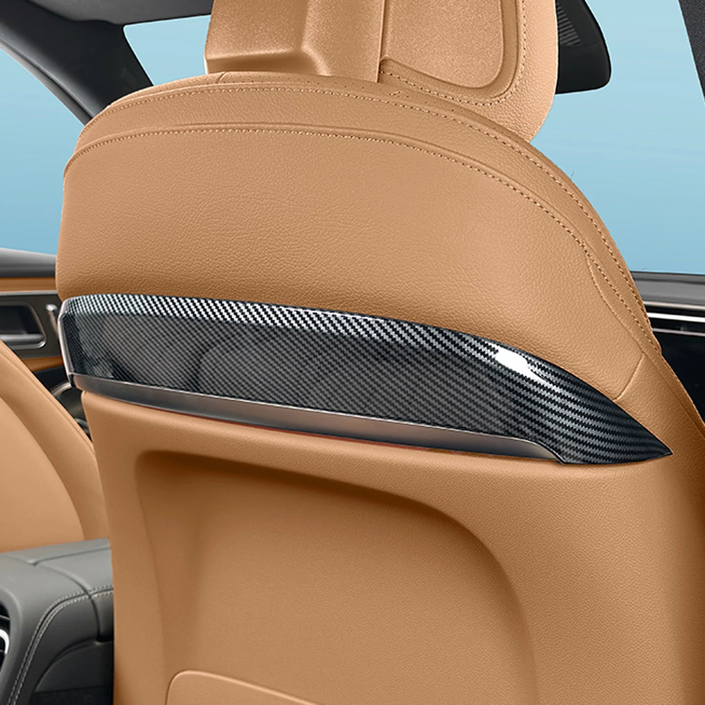 ABS Carbon Fiber Seat Back Panel Trim for Mercedes-Benz E-Class W214/S214 (2024)