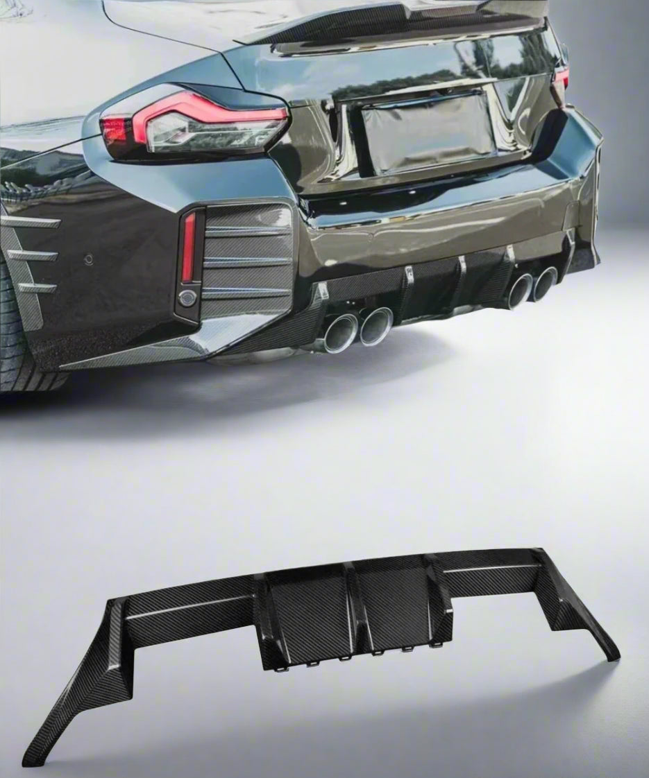 MP Style Genuine Dry Carbon Fiber Diffuser For BMW M2 G87 2023+
