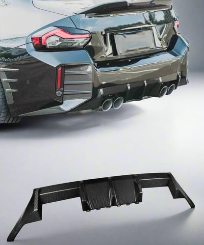 MP Style Genuine Dry Carbon Fiber Diffuser For BMW M2 G87 2023+