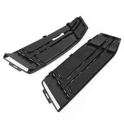 Black Fog Light Covers for Audi A4 B9 S-Line (2016–2018)